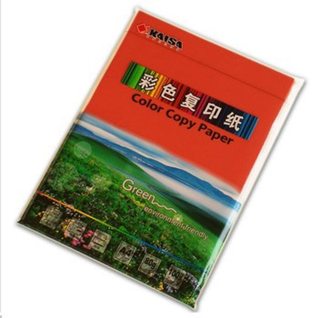金丝雀 A4 彩色复印纸 80g 红色 100张