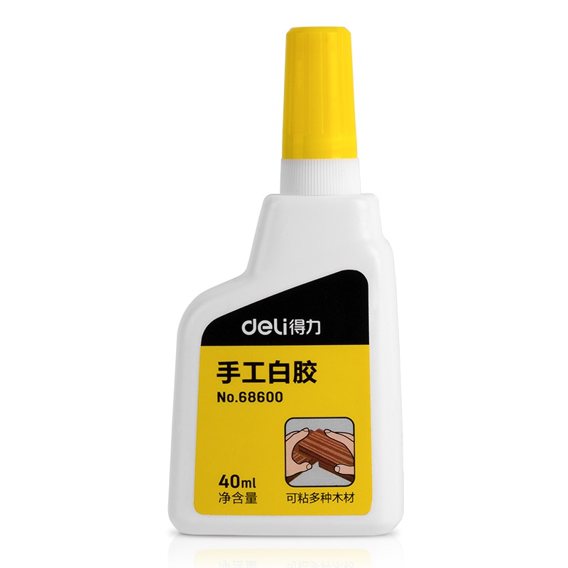 得力 68600 高粘性 手工白胶 40ml