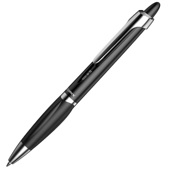 齐心 X1 按键式 速干型 灵动中性笔 0.5mm 黑色